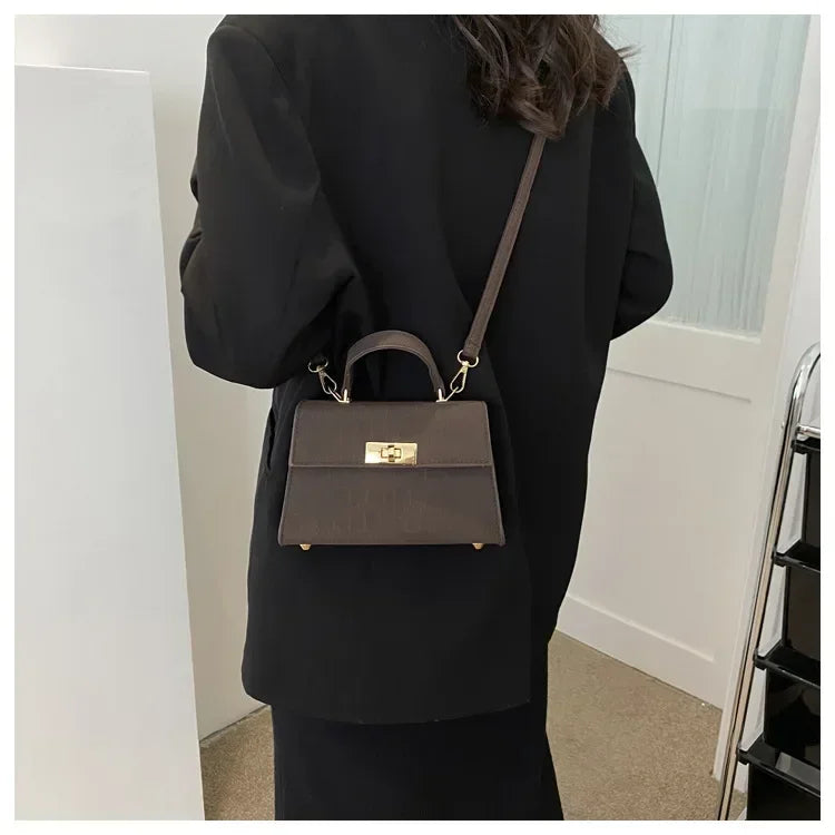 Women's Plaid Crossbody Bag PU Leather - Lightweight Shoulder Purse for Office, Commute & Travel 크로스백