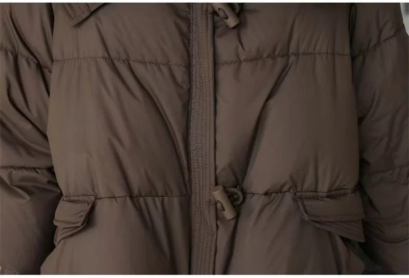 2024 New Loose Ladies Cropped Jacket Winter Woman Parka Overcoat Korean Fashion Female Ultra Light Warm Coat