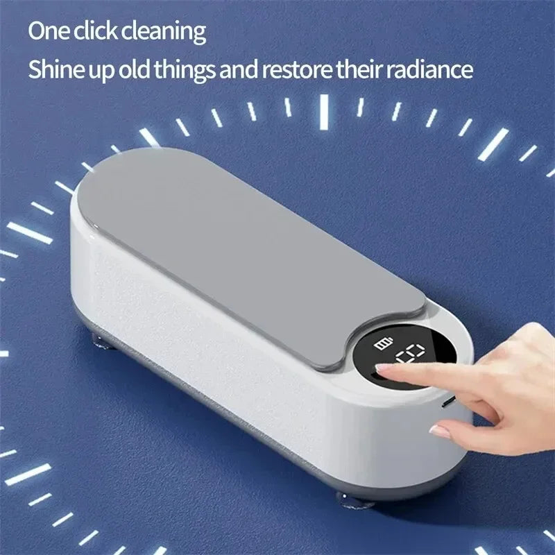 1pc High-frequency Ultrasonic Glasses Cleaner Machine - Wireless Control, Multi-purpose Cleaning For Eyewear And Accessories New