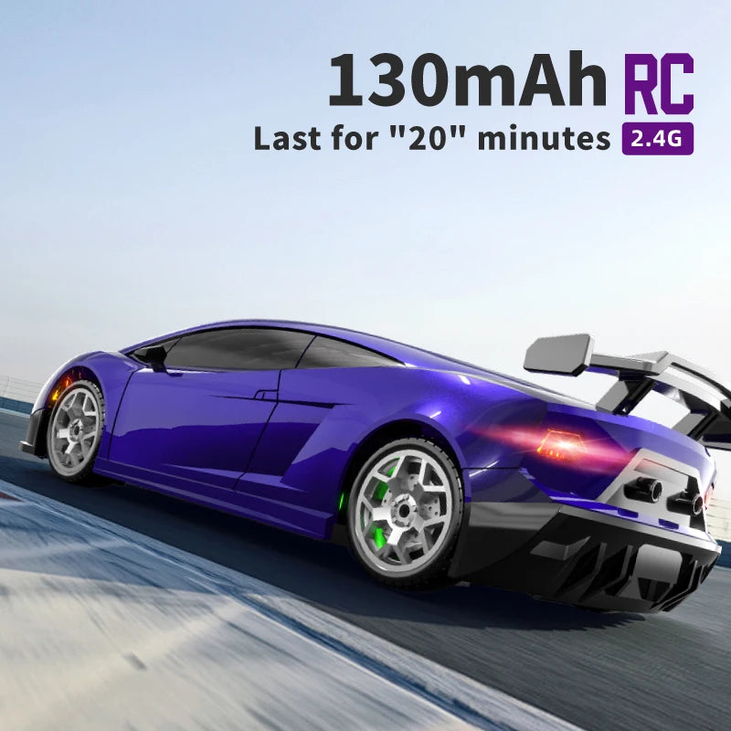 Model 2198: 1:43 Scale 4WD Remote Control Drift Toy Car with Smooth Handling and Realistic Drifting Effects