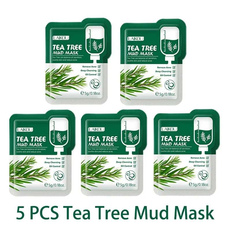 LAIKOU 5pcs Moisturizing Facial Mask Hydrating Sleeping Face Sheet Masks Repairing & Nourishing Night Face Mask Skin Care