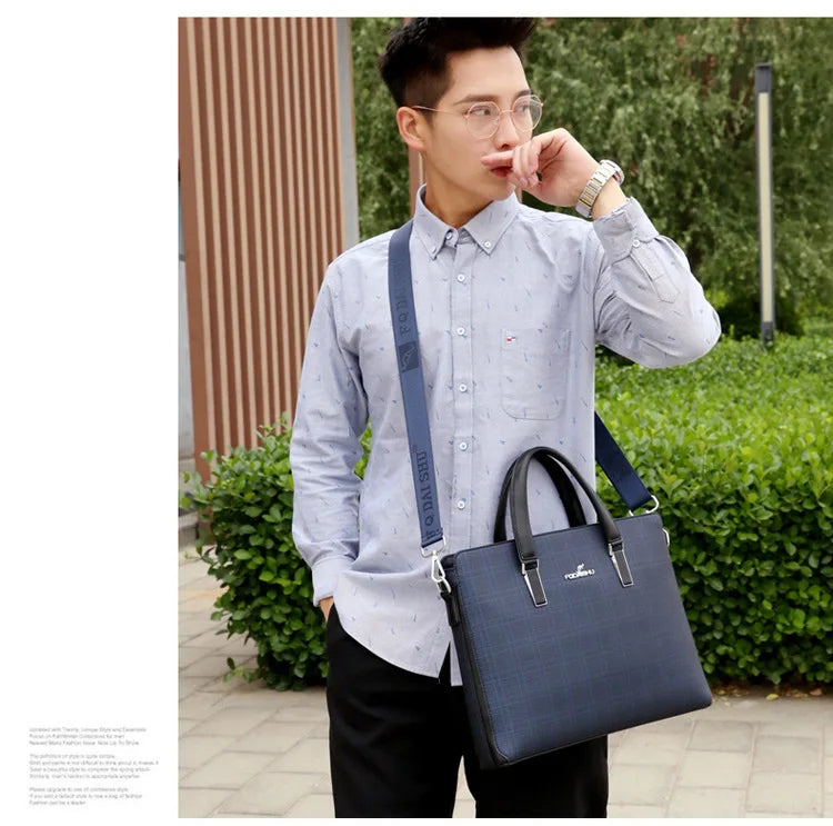 Business Men's Handbags Office Male Executive Briefcase Large Luxury Tote Laptop Bag for Man 2024 Shoulder Messenger Designer