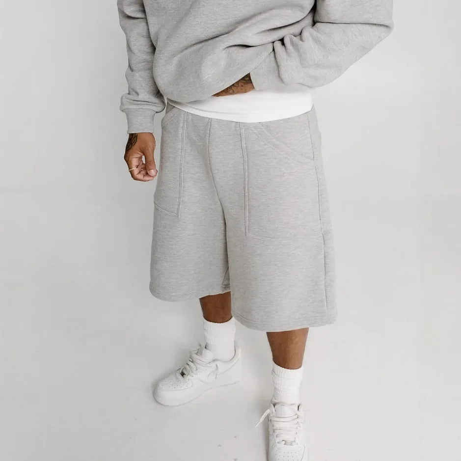 2025 New Harajuku street simple men sports pants ins versatile loose five-point pants short casual pants men shorts