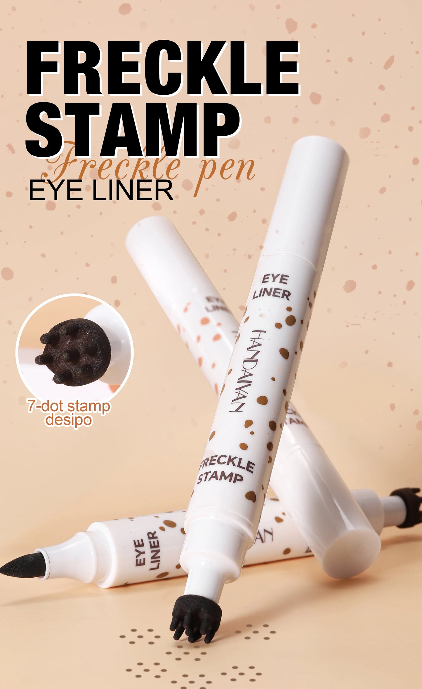 Double Head Concealer Pen Waterproof Long Lasting Freckle Stamp Eyeliner Quick Dry Natural Cover Pencil Life Like Makeup