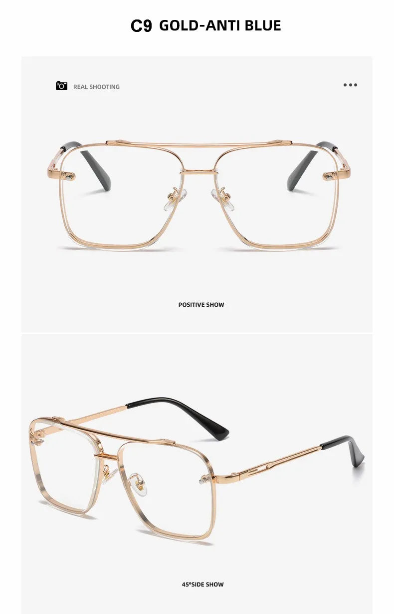 Square Sunglasses Men Metail Frame Glasses Resin Lens Male Sun Glasses Driving Travel Outdoor Eyewears Oculos De Sol UV400