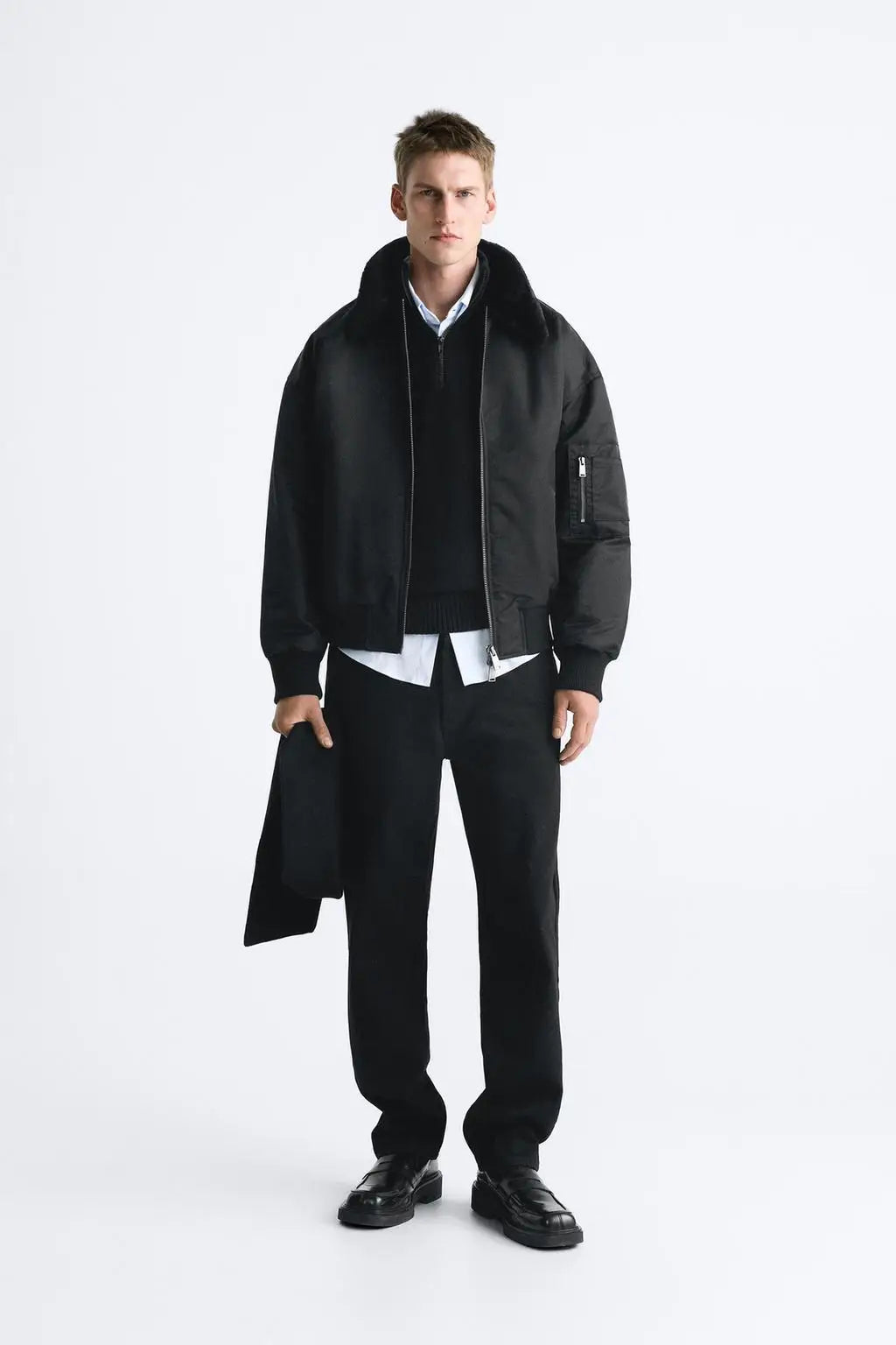 8281/657 Winter fur  collar for men's thick cottont jacket 8281657 winter jacket  coats