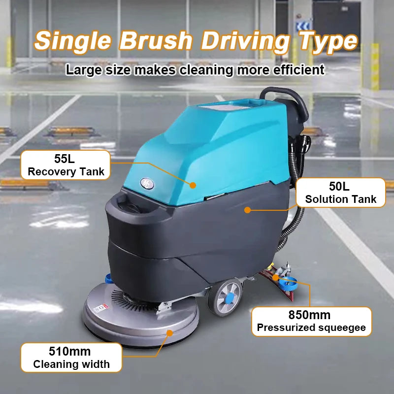 K2 Brand New Self-propelled Floor Scrubber Wireless Automatic Floor Scrubber Epoxy Floor Scrubber