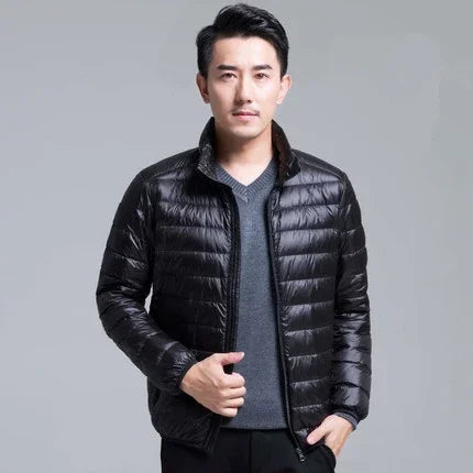 2024 New Arrivasl Men's Ultra Lightweight Packable Down Jacket Autumn Spring Winter Water and Wind-Resistant Breathable Coat