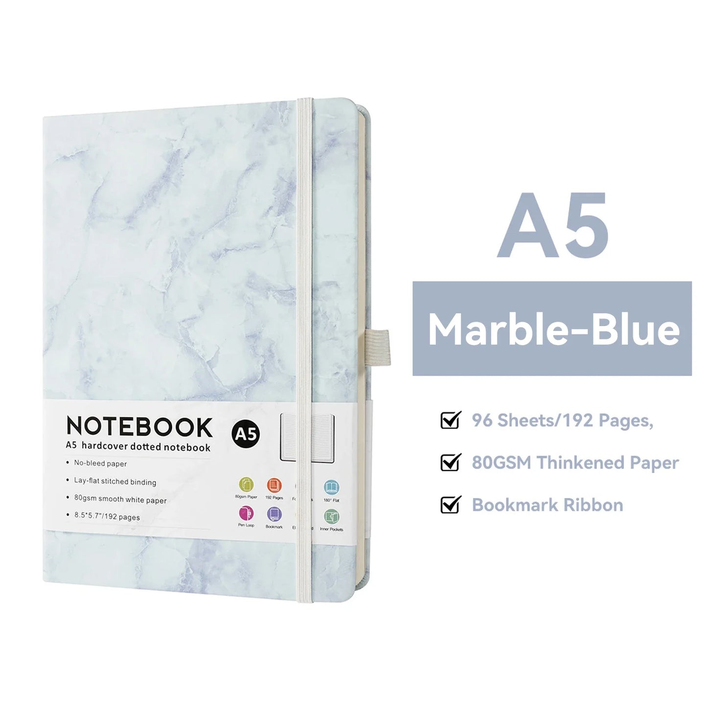 Hard Cover Sketchbook Strap Notebook A5 Lined Stationery Notebooks and Journals Diary Writing Pads Office School Supplies