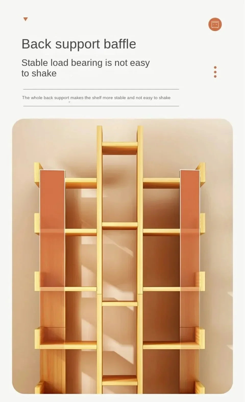 Multi-Level Bookshelf Floor Standing Storage Racks Office Display High Load-bearing Space Saving Stable and Durable Bookshelf