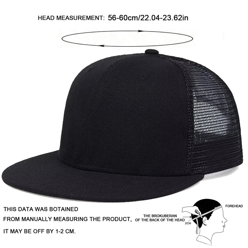 Fashion Baseball Cap Blank Mesh Camouflage Solid Color Hip Hop Hat Outdoor Sports Visor Snapback Hats Trucker Caps