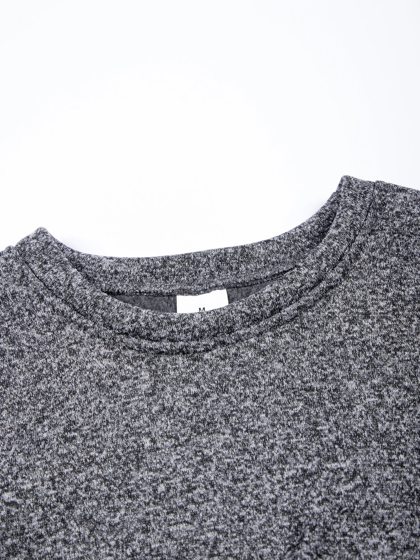 Men's  Autumn Long Sleeve Knit Pullover Solid Color Crewneck Warm Sweater Men Casual Loose Sweatshirt Street Sportswear