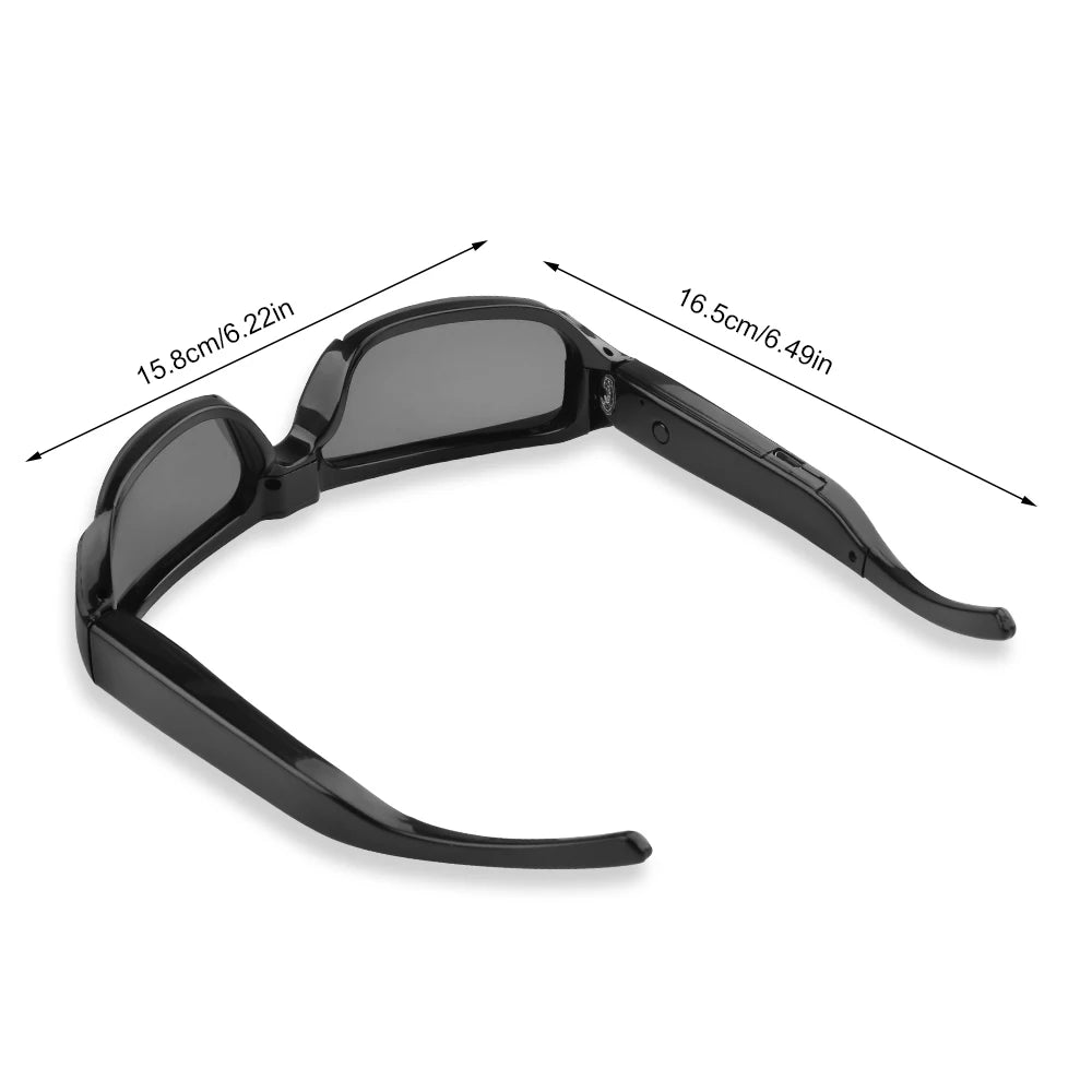 New Glasses With 1080P Outdoor Sports Camera Mini Wifi Intelligent Headset Glasses 110 Wide Angle Lens APP Control Action Camera