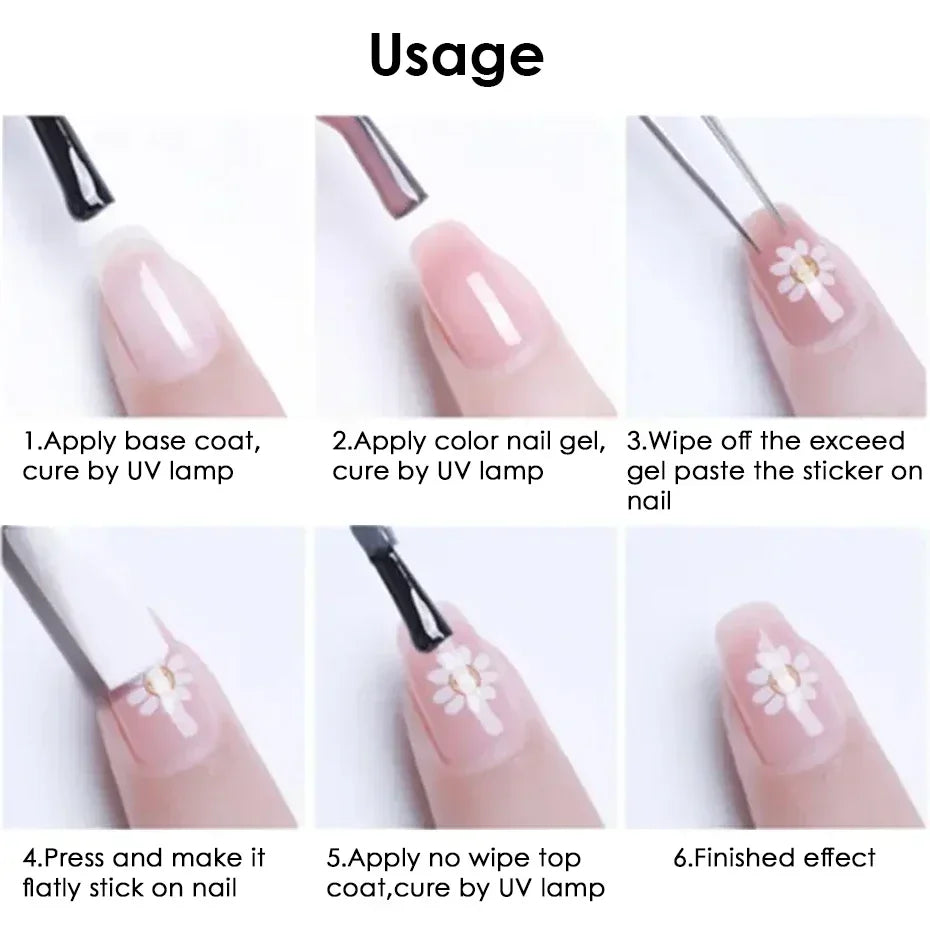 2pcs Autumn Pumpkin Nail Stickers 3D Maple Leaf Pine Fruit Self-Adhesive Nail Decals Slider DIY Thanksgiving Manicure Decoration