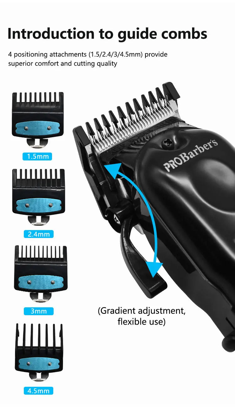 Professional Barber Clippers Electric Cutter Hair Cutting Clipper for Haircut Beard Shaver Barbershop OEM/OEM Mens Shaver Gifts