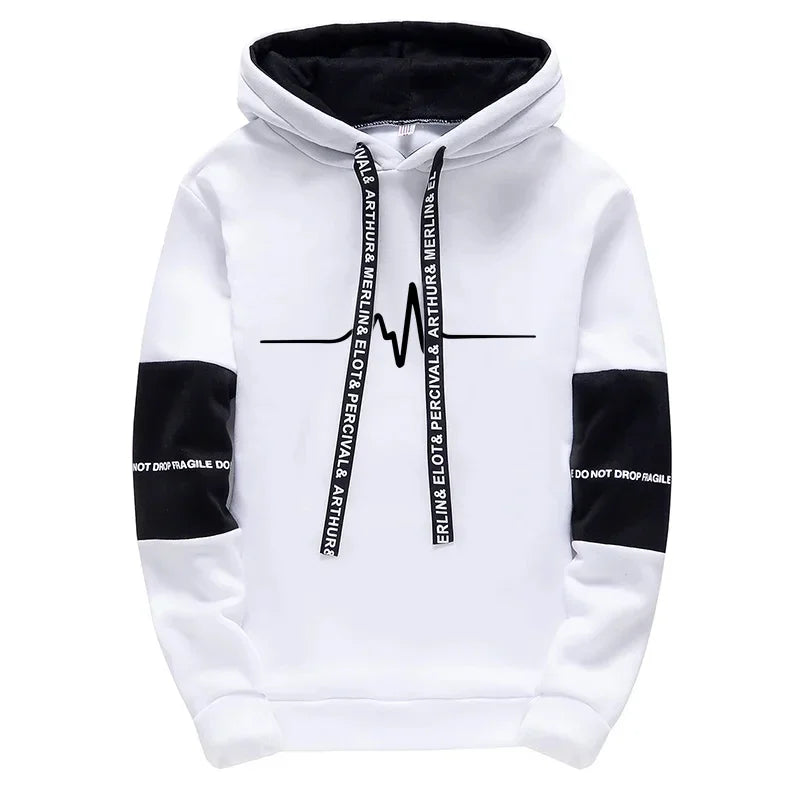 Hooded Casual Men's Tracksuit 2026 Spring Hot Sales Outdoor Daily Sports Single Sweatshirts And Sweatpants Comfort Print Quality