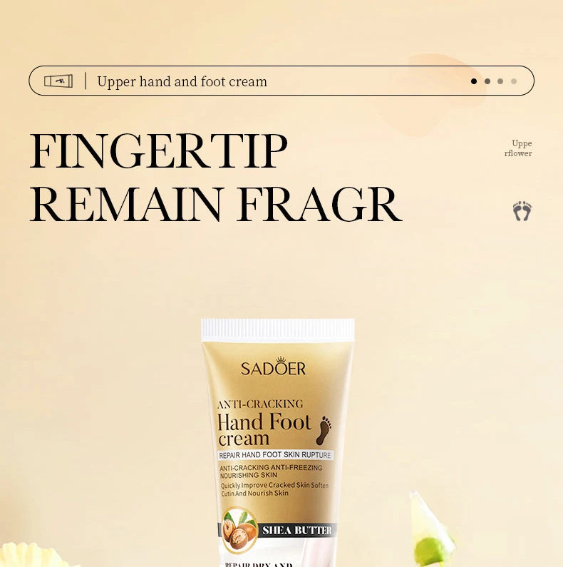 3pcs SADOER Anti Crack Hand Foot Cream Anti-Drying Heel Cracked Repair Feet Mask Removal Dead Skin Moisturizing Feet Care