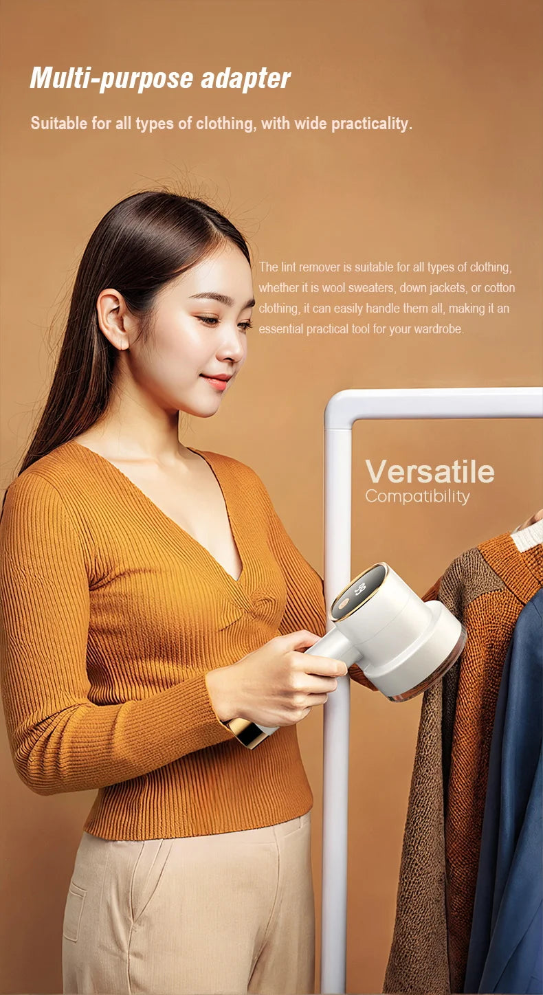 USB Rechargable Cloth Fabric Shaver Fluff Pellet Remove Machine for Clothes Sweater Hairball Trimmer Electric Lint Remover