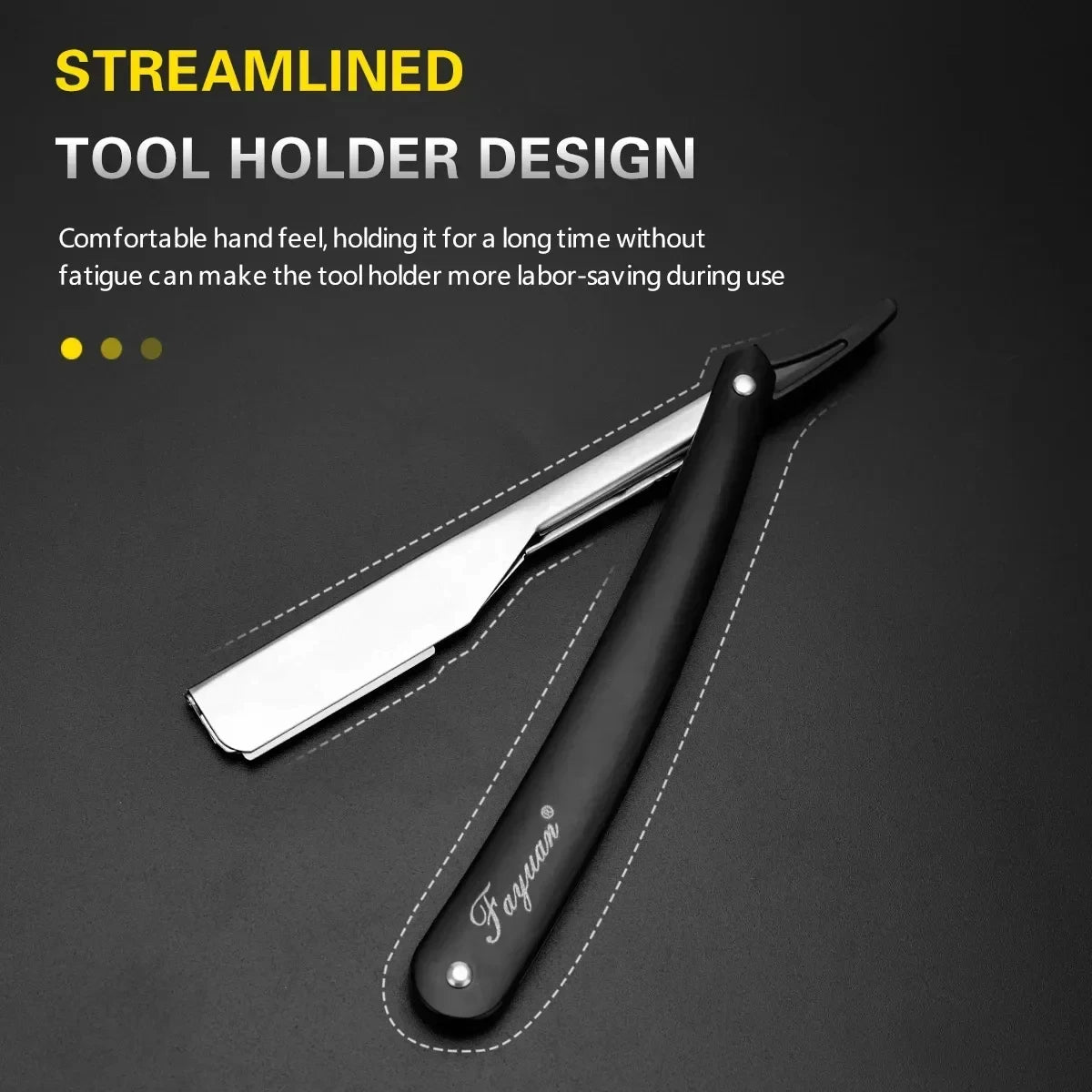 Manual Shaver for Men Barbershop Razor Stainless Steel Shank Is Easy To Use Safety Razor 1Pcs Shaving Razor with 10pcs Blades