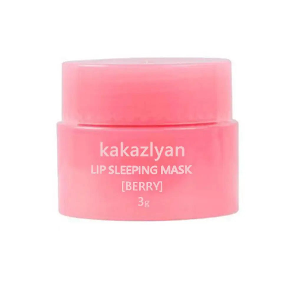Pack Of 2 Strawberry Lip Balm Moisturizing Jelly Lip Mask Anti-Cracking Fades Lips Lines Nourishing Lipsticks Base Lip Skin Care