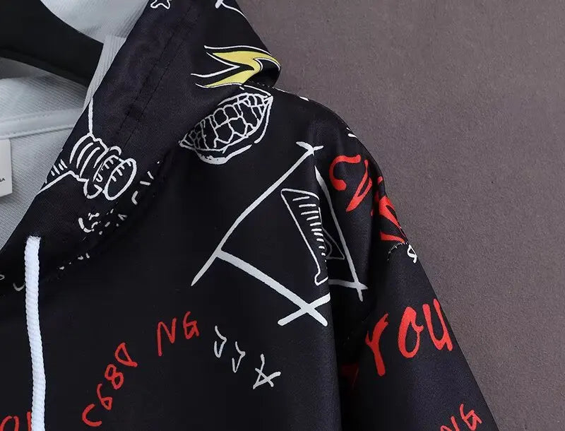 Spring New Arrival Men's Pullover Hoodie Korean Style High Street Harajuku Hooded Sweatshirt  Loose Fit Fashion Men's Clothing