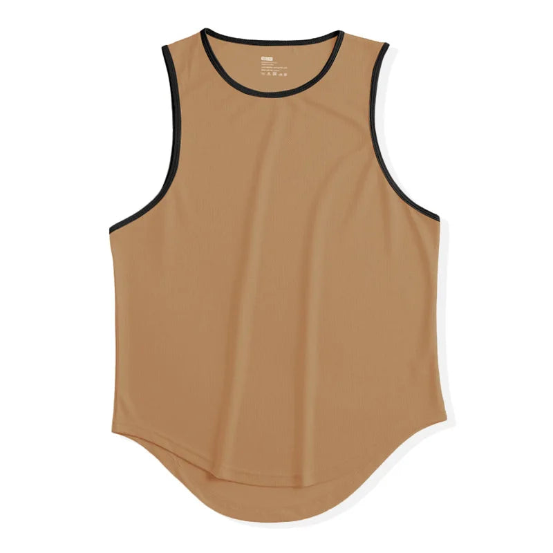 Men's Gym Tank Top Fitness Sleeveless Running Sports T-Shirt Men Quick-drying Training Bodybuilding Gym T-Shirt Men Male Vest