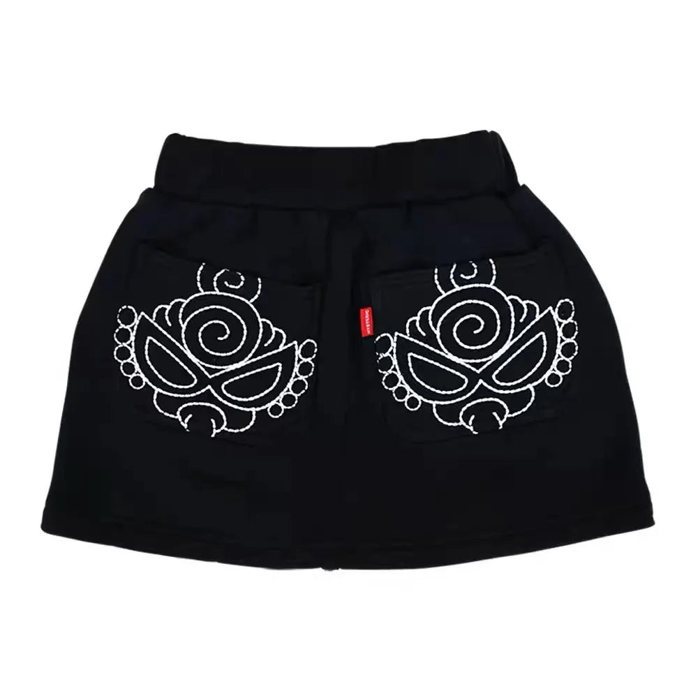 2025 Autumn/Winter Trendy Kids' Clothing: Children's Cotton Sweatshirt and Skirt