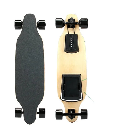 Electric Skateboard Fast Speed 40KM Kit with Removable Battery Pack & Flashlight 9 Ply Canadian Maple Skate Board Decks