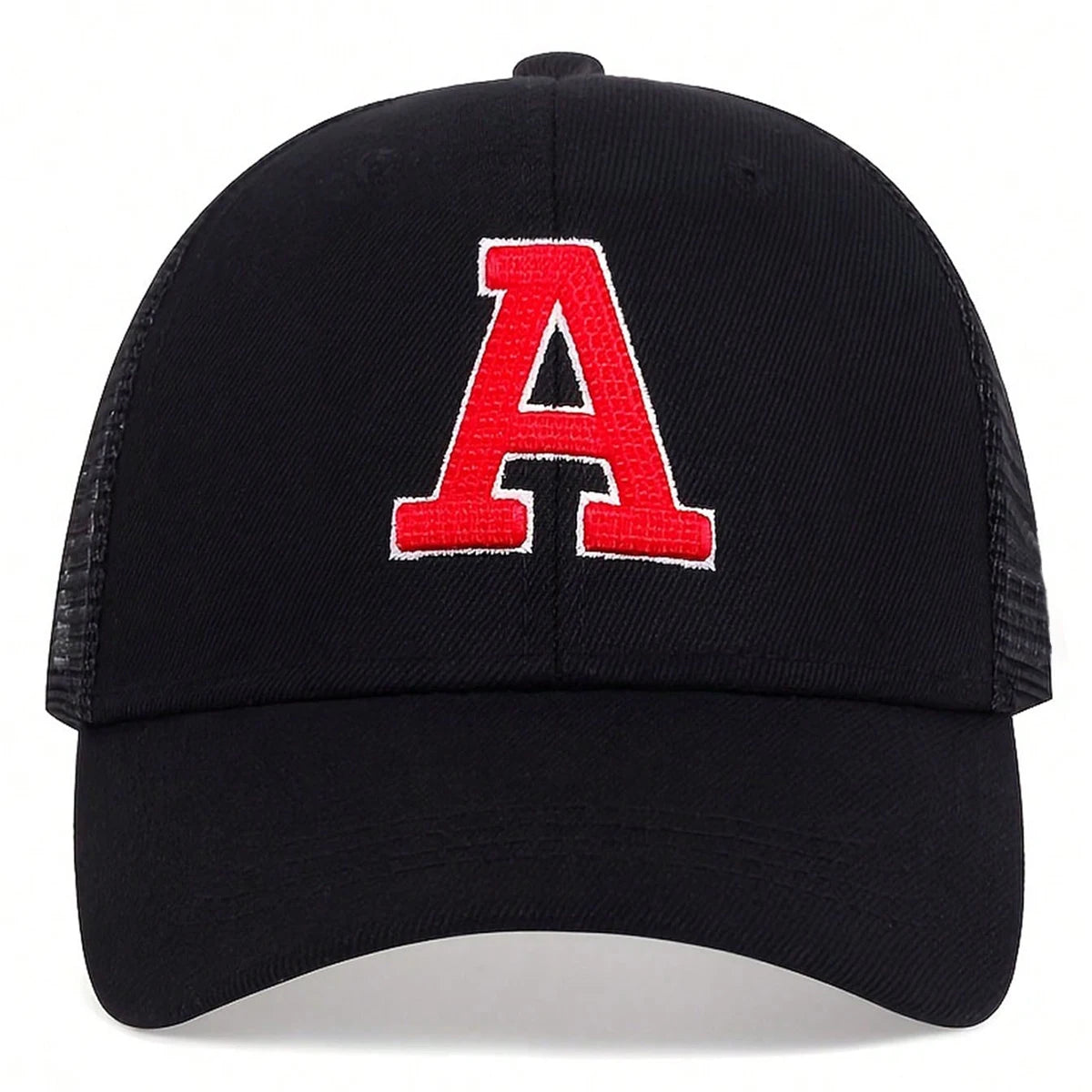 Unisex A Letter Embroidery Baseball Net Caps Spring and Summer Outdoor Adjustable Casual Hats Sunscreen Hat Sports Cap