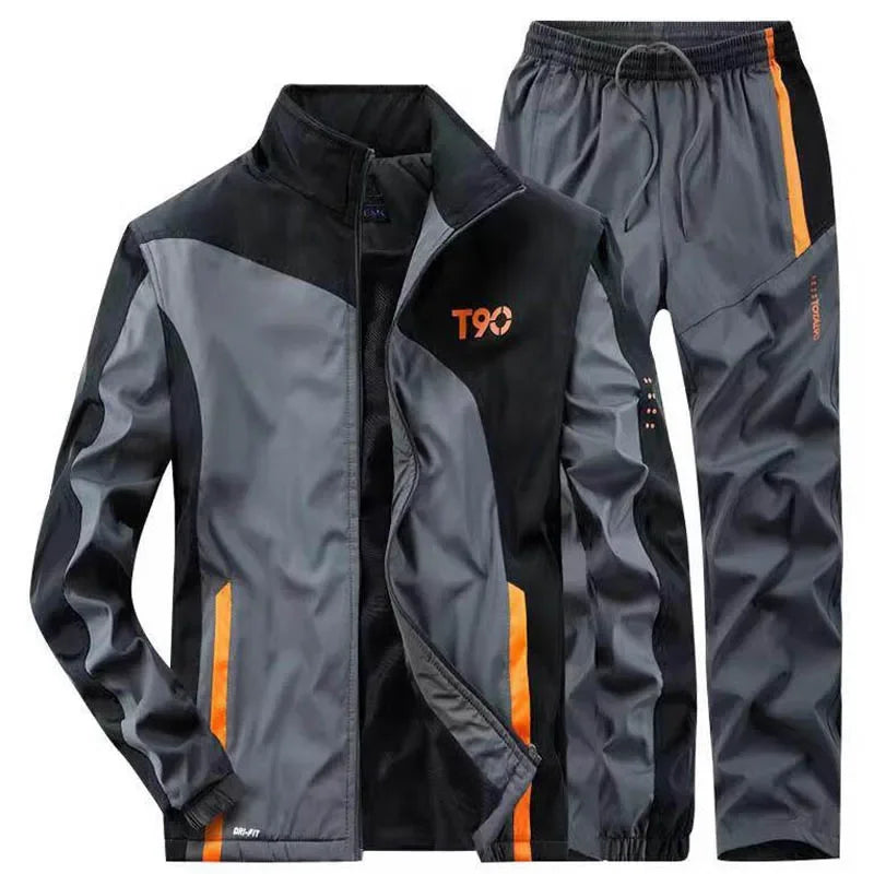 Hoodies & Sweatshirts Tracksuit Men Sets Spring Autumn Gym Jogging Running Sports Suits Jacket + Sweatpants Men Brand Clothing