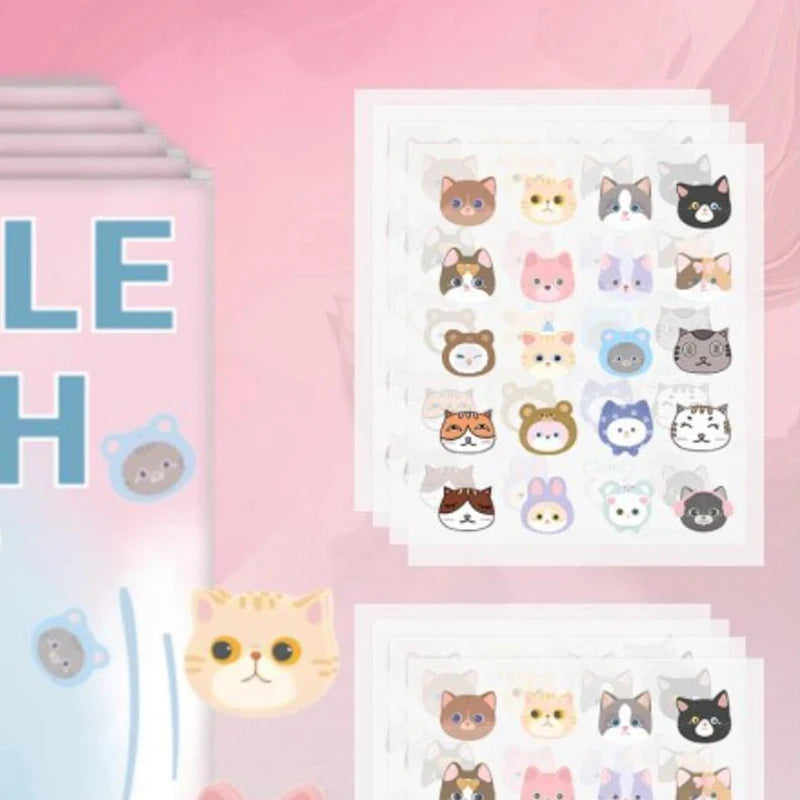 HUA HUA 600pcs Cartoon Animal Shaped Acne Patches Skincare Stickers Makeup Tools