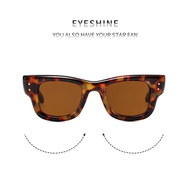 Fashion Vintage Square Rice Nail Women's Sunglasses Classic Punk Men Sunglass Outdoor Driving Travel Eyewear Female UV400 Lentes