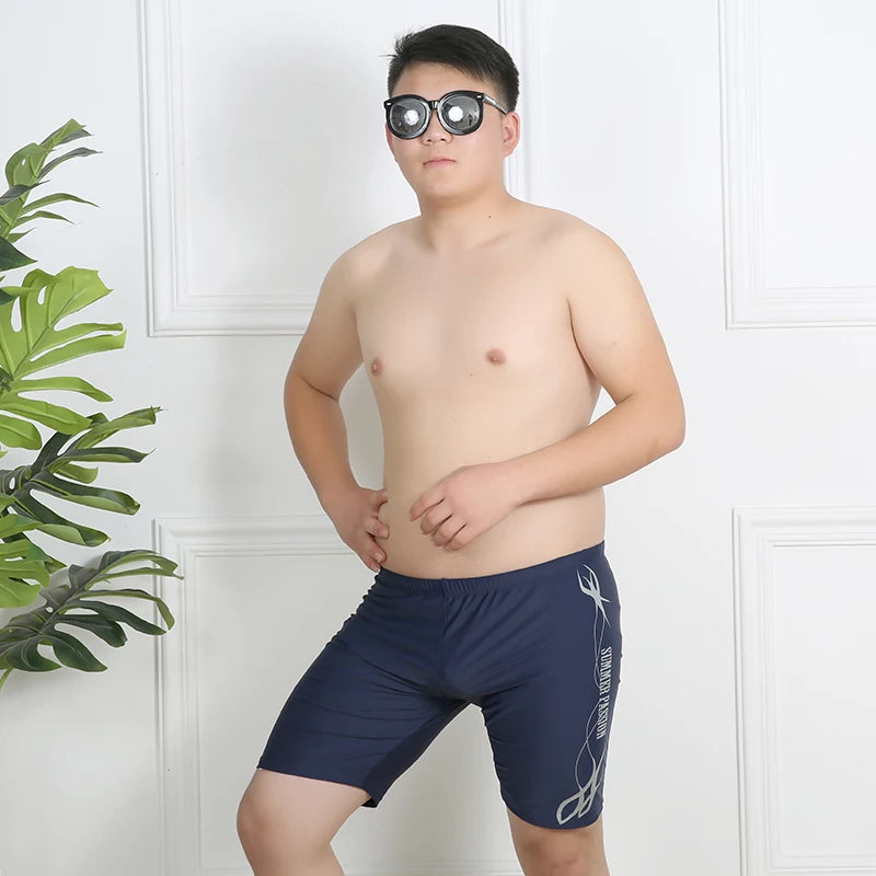 Men swimwear Plus Size Mens Swimming Trunks Sports Swim Wear 135kg Bottoms Hot Spring  Adult Shorts Printing Pants Beach