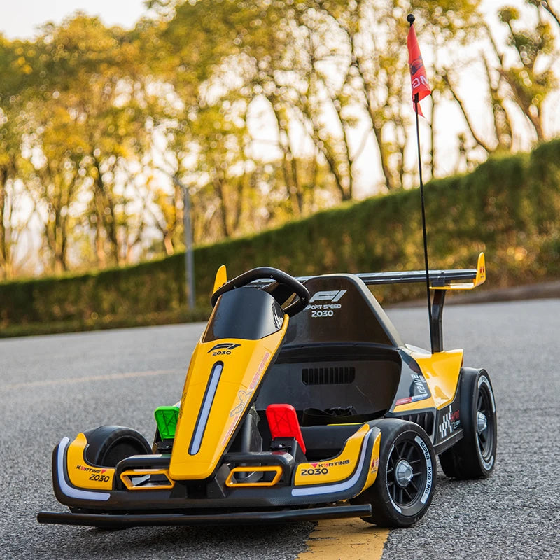 Go Kart for Kids Toy Drift Car Rechargeable Battery Operated Adults Can Ride Child Toy Electric Racing Car