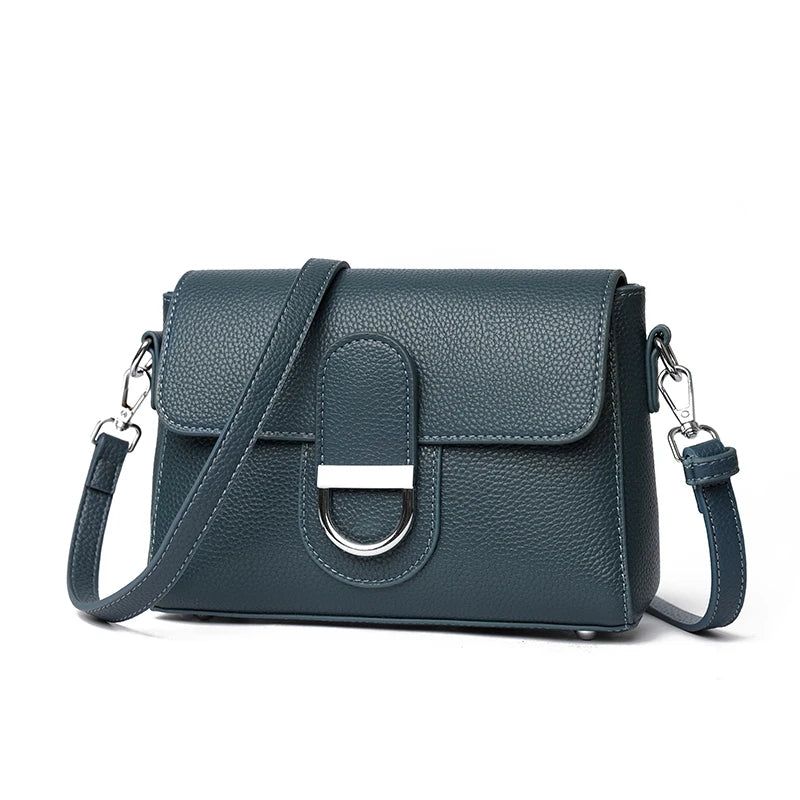 Luxury Brand Genuine Leather Handbag Women Fashion High Quality Solid color Cow Leather Shoulder Crossbody Bag Female Tote Bags