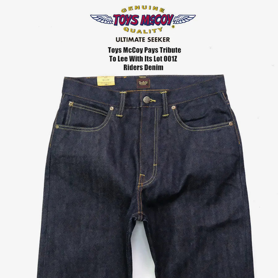 TOYS McCOY LOT 001Z pays tribute to LXX (taxi driver) left twill retro red ear jeans