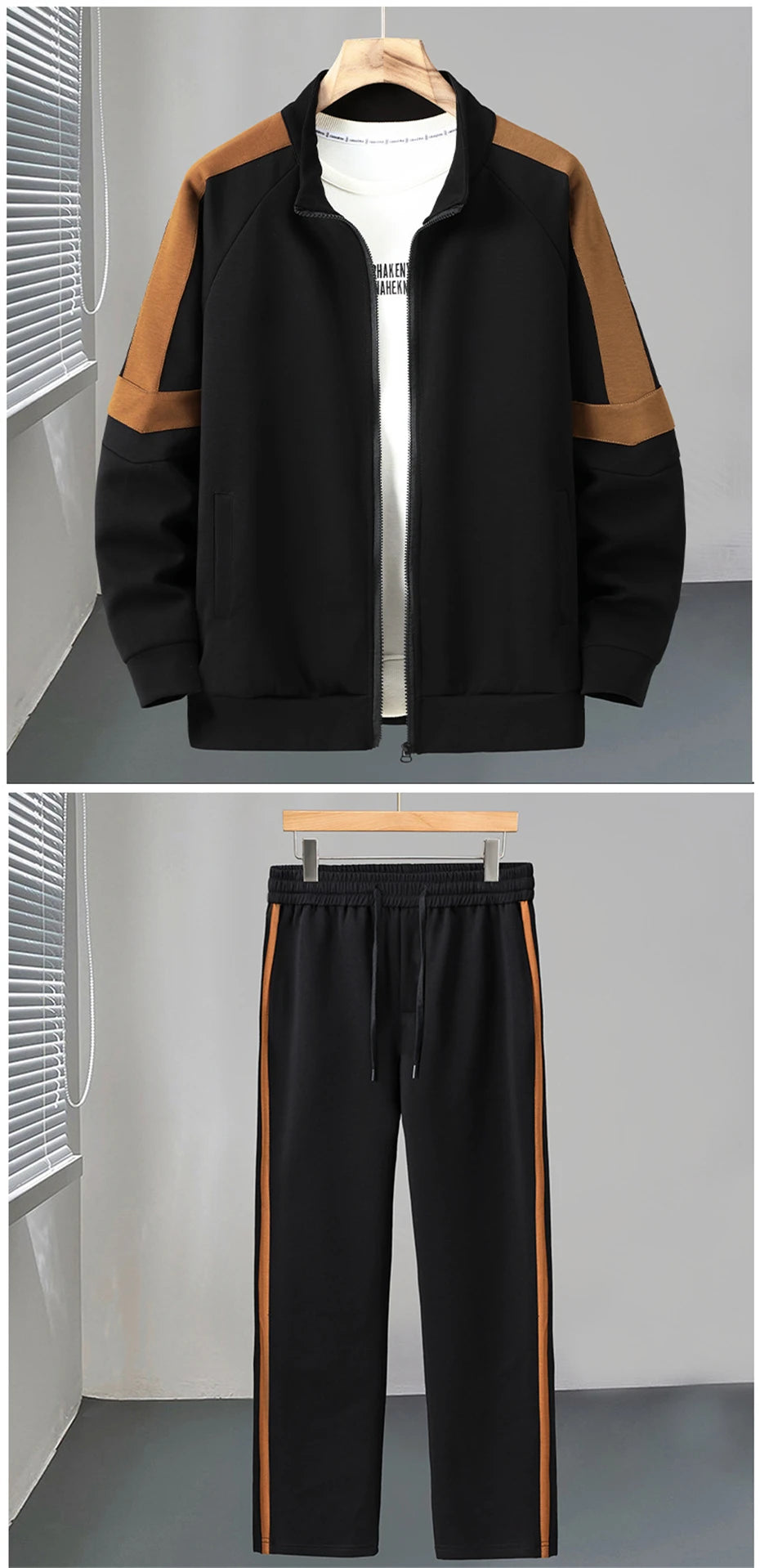 10XL Plus Size Tracksuit Men Spring Autumn Sets Jacket Sweatshirt Pants Fashion Casual Male Suits Jacket Big Size 10XL