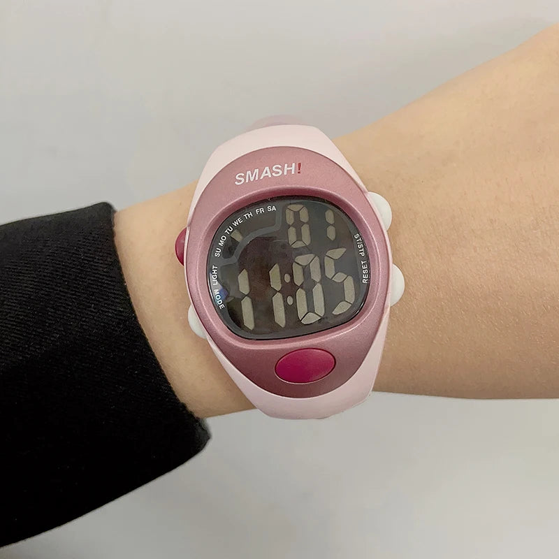 XONIX Woman Student Multi-function Waterproof 100m Sports Swim Dive Alarm Stopwatch Luminous Electric Watch LJ