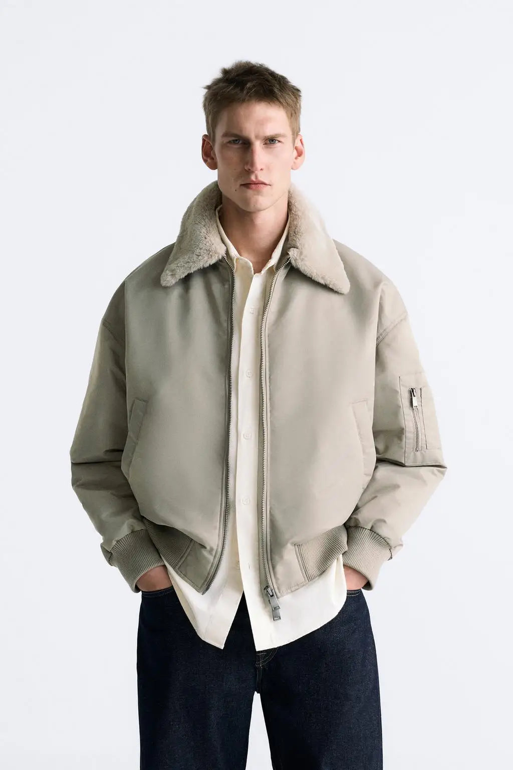 8281/657 Winter fur  collar for men's thick cottont jacket 8281657 winter jacket  coats