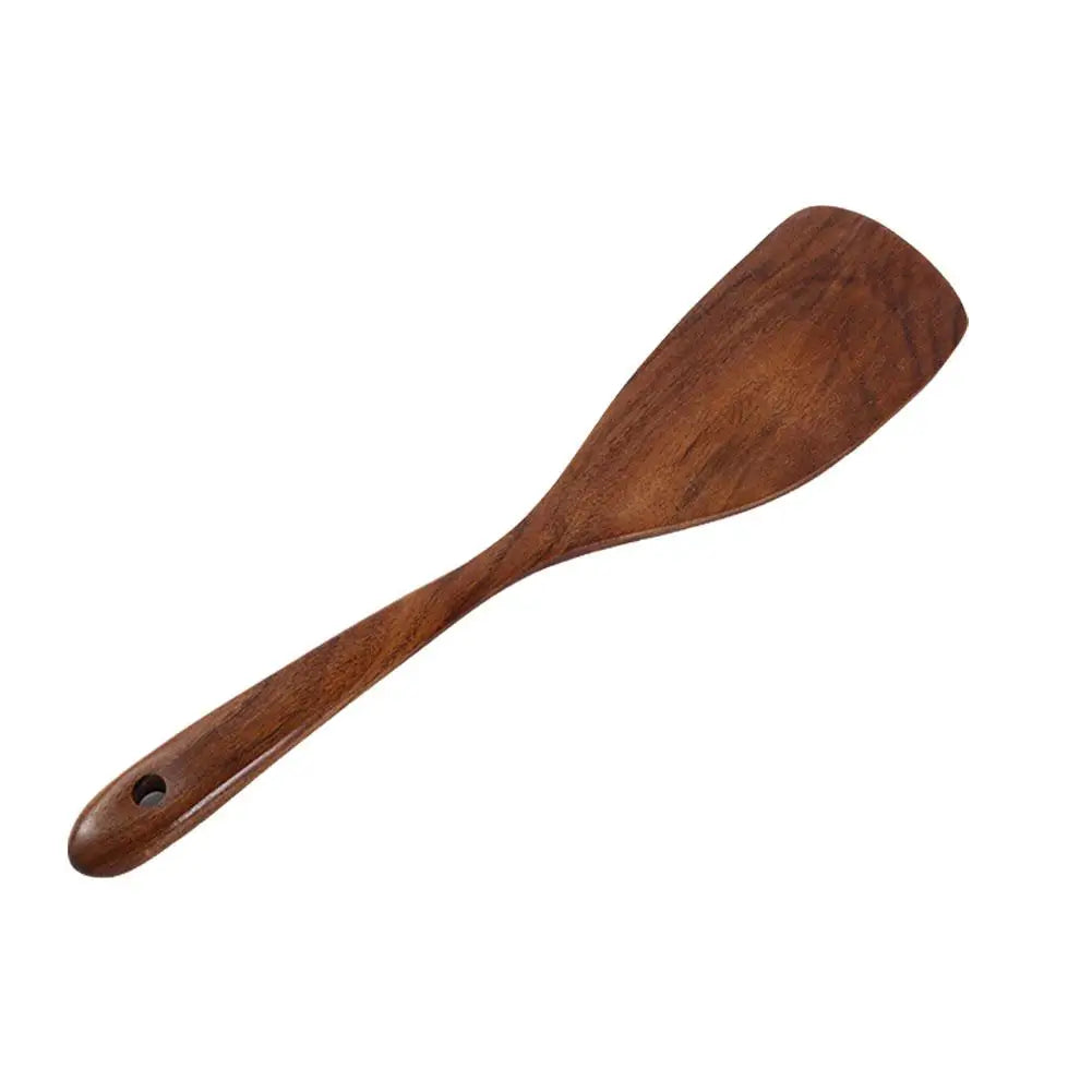 Wooden Spoons for Cooking, Acacia Wood Cooking Utensils Set Wooden Kitchen Tools Spoon Rest Nonstick Cookware Kit Safe