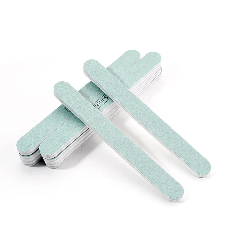 Nail File 600/3000 Grit Wooden Nail File, Professional Washable Doubled Sides Nail File Kit for Natural Acrylic Nails Coarse