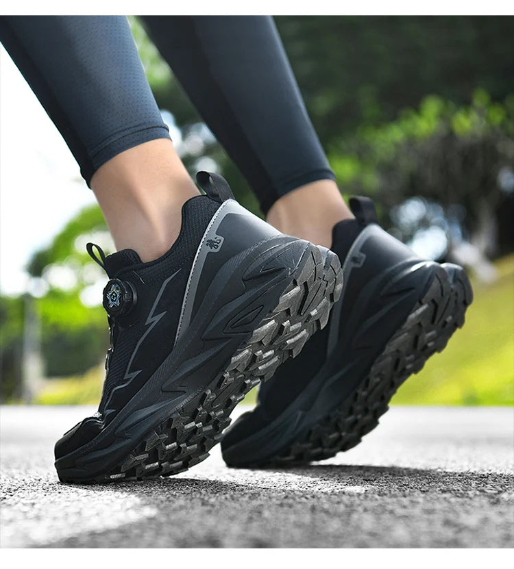 Spring Summer Large Rotating Buckle Mesh Breathable Sneakers Men's Running Shoes Fashion Casual Shoes 39-48