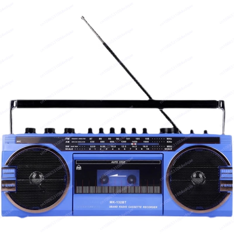 High Quality Portable Cassette Recorder Player  Music Play Walkman Retro Tape Drive AM/FM/SW Radio Bluetooth Speakers