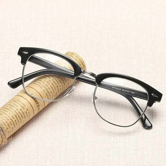 1pcs Men Retro Anti Blue Light Computer Glasses Reading And Gaming Glasses