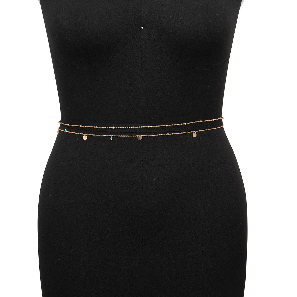 Spring Summer New Boho Minimalism Multilayer Waist Beads Women Fashion Geometric Sequins Belly Chain Sexy Body Chain Jewelry