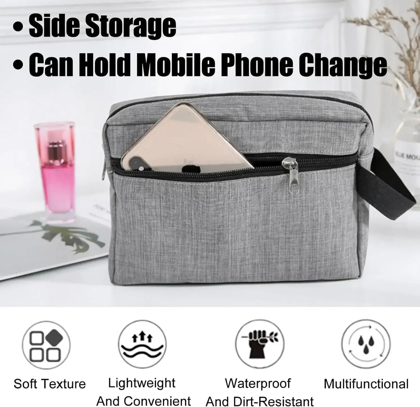 Large Capacity Travel Portable MEN'S Toiletries Bag WOMEN'S Portable Makeup Storage Bag Waterproof Beauty Toiletries Bag Handbag