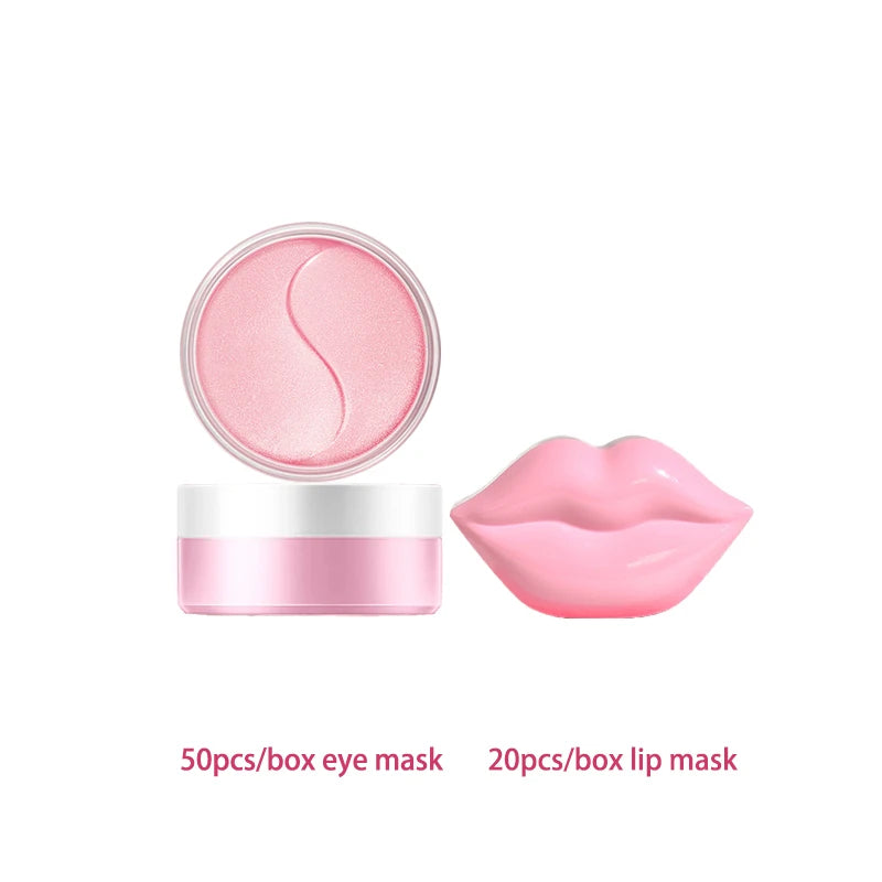 LAIKOU Sakura Facial Cleansing Skincare Set Moisturize Beauty Health Eye Mask Lip Mask Korean Facial Care Products Kit