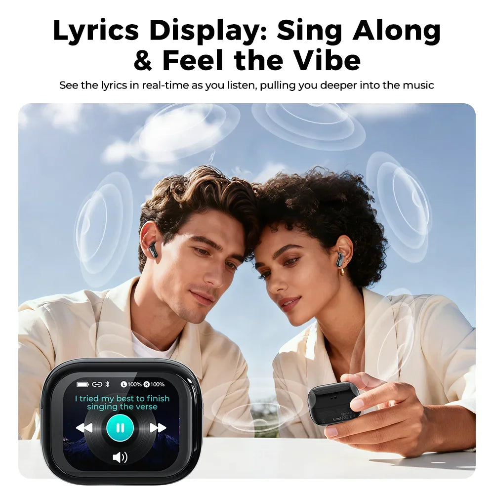 New 2026 HTC NE68 Bluetooth 6.0 Wireless Headphones AI Translation Earphones Long Battery Life Upgrade Free Translator APP