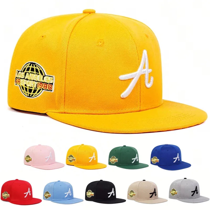 Unisex Gothic Letter Embroidery Hip-hop Hats Spring and Autumn Outdoor Adjustable Casual Hats Sunscreen Hat