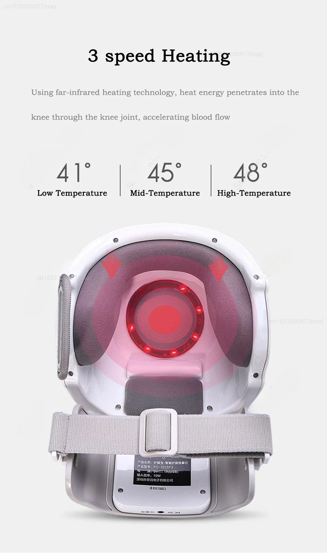 Xiaomi Pangao Intelligent Knee Massager Air Pressure Massage Infrared Heating Physiotherapy Instrument Knee oint Pain Relief